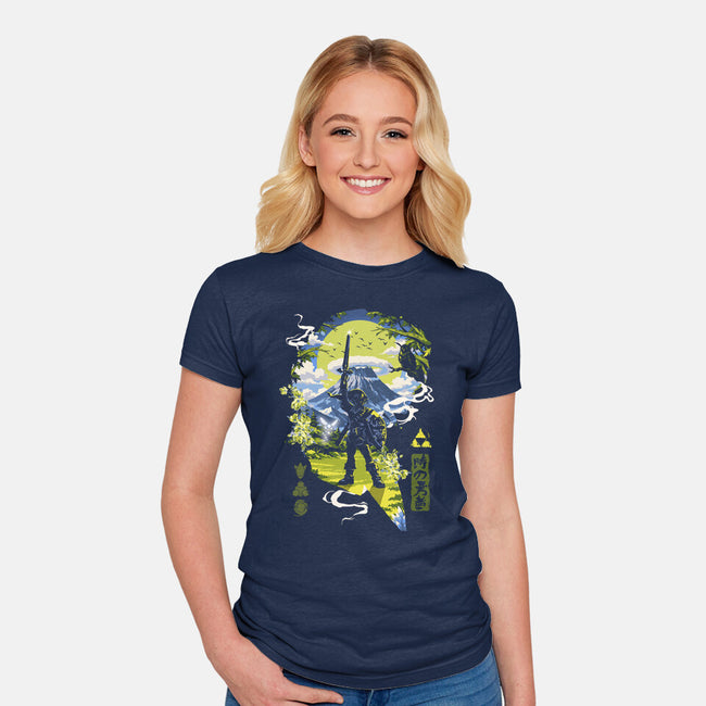A Legendary Hero-Womens-Fitted-Tee-Arinesart