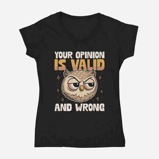 Valid But Wrong-Womens-V-Neck-Tee-Popnotic