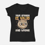 Valid But Wrong-Womens-V-Neck-Tee-Popnotic