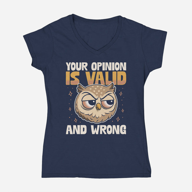 Valid But Wrong-Womens-V-Neck-Tee-Popnotic