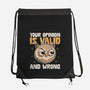 Valid But Wrong-None-Drawstring-Bag-Popnotic