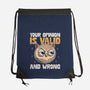 Valid But Wrong-None-Drawstring-Bag-Popnotic