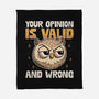Valid But Wrong-None-Fleece-Blanket-Popnotic