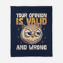 Valid But Wrong-None-Fleece-Blanket-Popnotic