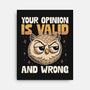 Valid But Wrong-None-Stretched-Canvas-Popnotic