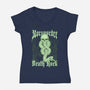 Death Rock-Womens-V-Neck-Tee-NemiMakeit