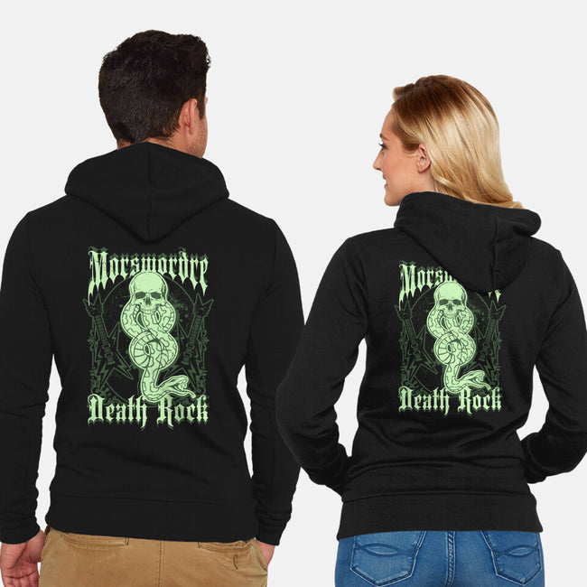 Death Rock-Unisex-Zip-Up-Sweatshirt-NemiMakeit
