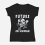 Future Ex-Human-Womens-V-Neck-Tee-Nemons
