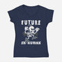 Future Ex-Human-Womens-V-Neck-Tee-Nemons