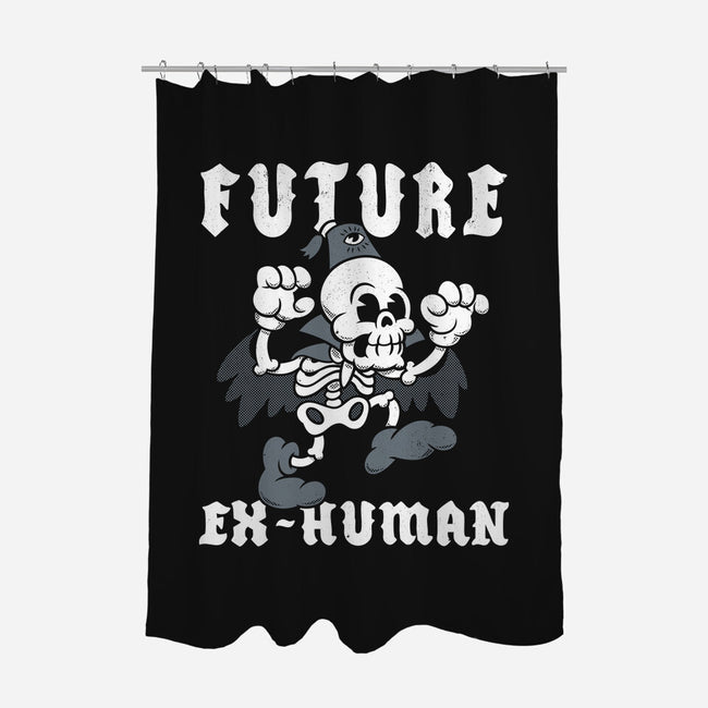 Future Ex-Human-None-Polyester-Shower Curtain-Nemons