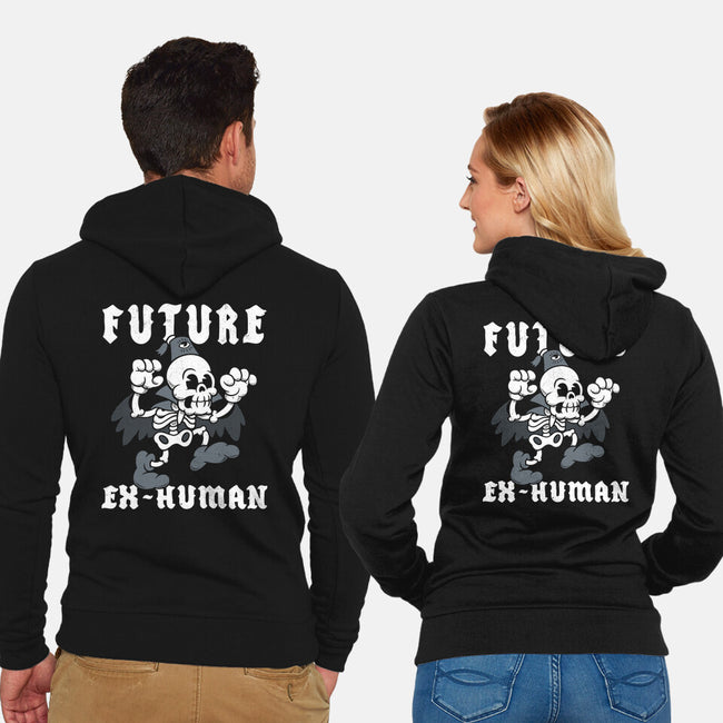 Future Ex-Human-Unisex-Zip-Up-Sweatshirt-Nemons