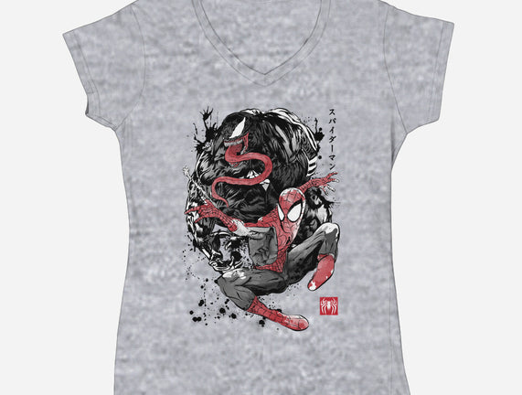 The Spider And The Symbiote Sumi-e