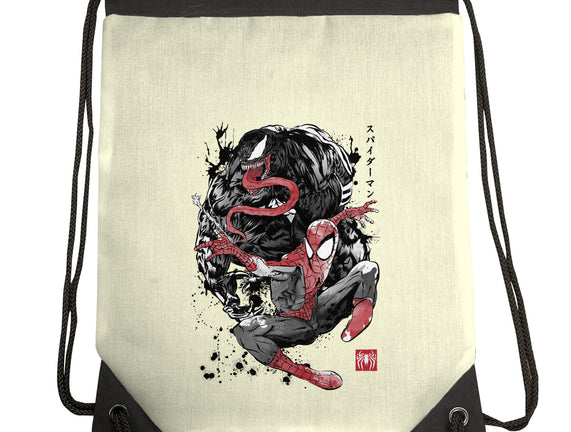 The Spider And The Symbiote Sumi-e
