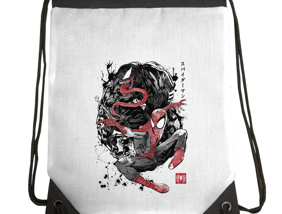 The Spider And The Symbiote Sumi-e