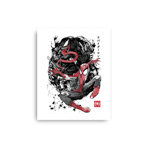 The Spider And The Symbiote Sumi-e