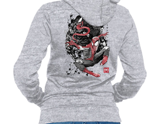 The Spider And The Symbiote Sumi-e