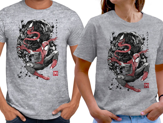 The Spider And The Symbiote Sumi-e