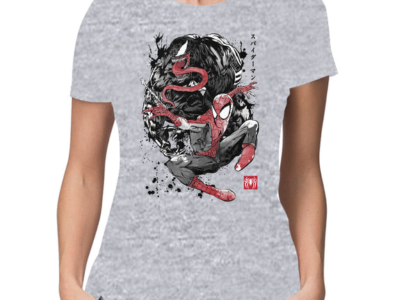 The Spider And The Symbiote Sumi-e