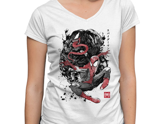 The Spider And The Symbiote Sumi-e