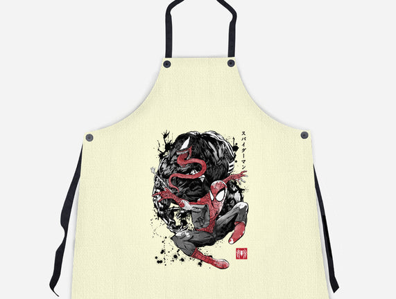 The Spider And The Symbiote Sumi-e