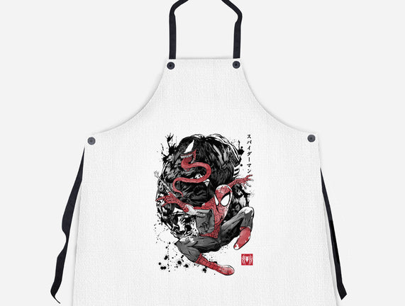 The Spider And The Symbiote Sumi-e