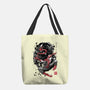 The Spider And The Symbiote Sumi-e-None-Basic Tote-Bag-DrMonekers