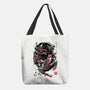 The Spider And The Symbiote Sumi-e-None-Basic Tote-Bag-DrMonekers