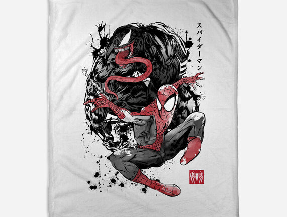 The Spider And The Symbiote Sumi-e