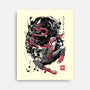 The Spider And The Symbiote Sumi-e-None-Stretched-Canvas-DrMonekers