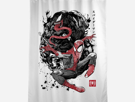 The Spider And The Symbiote Sumi-e