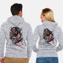 The Spider And The Symbiote Sumi-e-Unisex-Zip-Up-Sweatshirt-DrMonekers