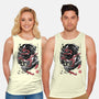 The Spider And The Symbiote Sumi-e-Unisex-Basic-Tank-DrMonekers