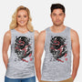 The Spider And The Symbiote Sumi-e-Unisex-Basic-Tank-DrMonekers