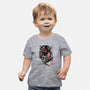 The Spider And The Symbiote Sumi-e-Baby-Basic-Tee-DrMonekers