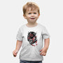 The Spider And The Symbiote Sumi-e-Baby-Basic-Tee-DrMonekers