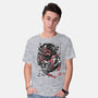 The Spider And The Symbiote Sumi-e-Mens-Basic-Tee-DrMonekers