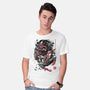 The Spider And The Symbiote Sumi-e-Mens-Basic-Tee-DrMonekers