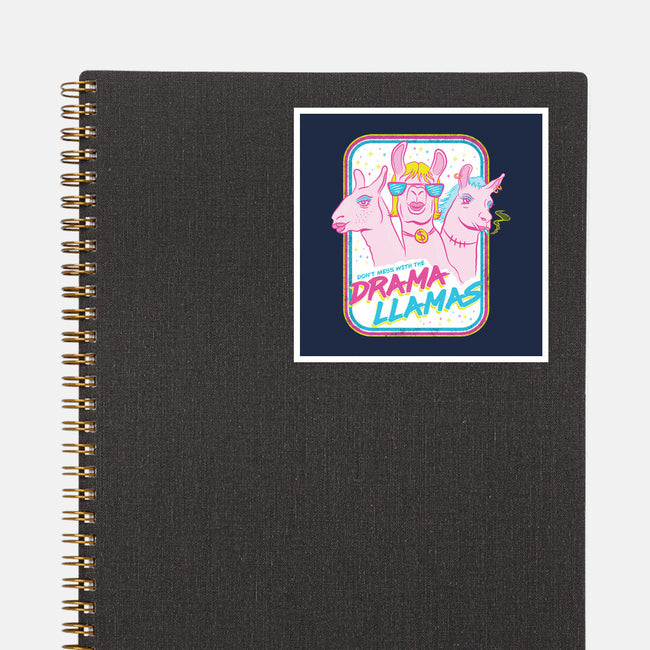 Drama Llamas-None-Glossy-Sticker-hbdesign