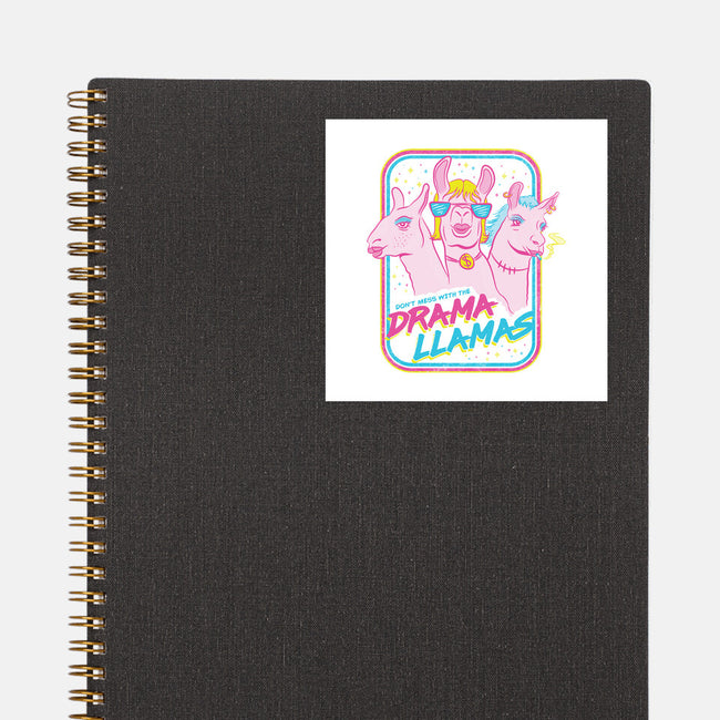 Drama Llamas-None-Glossy-Sticker-hbdesign