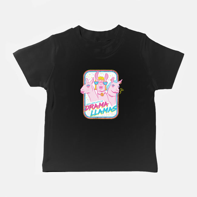 Drama Llamas-Baby-Basic-Tee-hbdesign