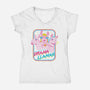 Drama Llamas-Womens-V-Neck-Tee-hbdesign