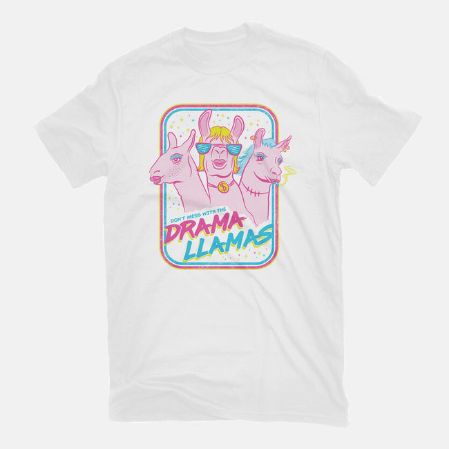 Drama Llamas-Unisex-Basic-Tee-hbdesign