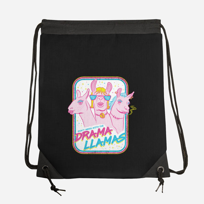 Drama Llamas-None-Drawstring-Bag-hbdesign
