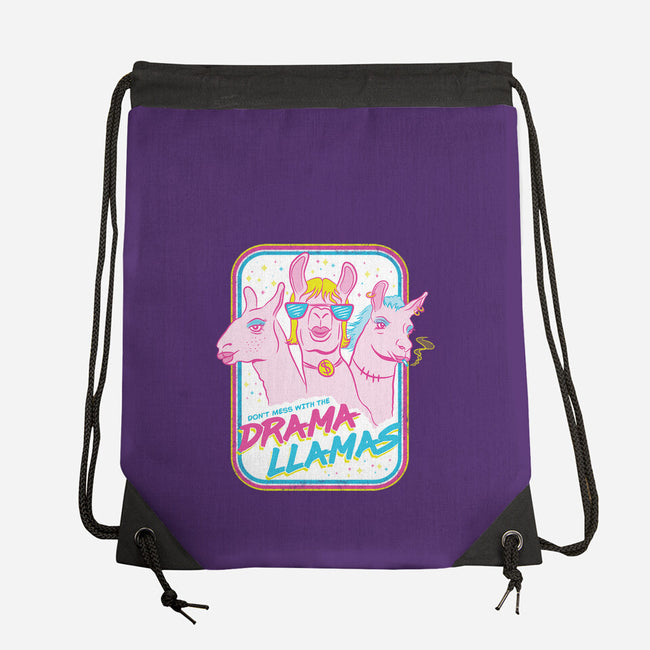 Drama Llamas-None-Drawstring-Bag-hbdesign
