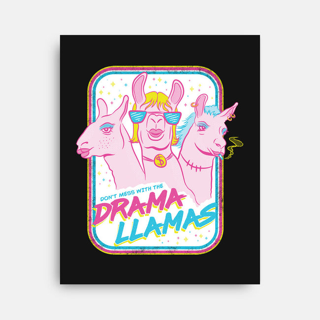 Drama Llamas-None-Stretched-Canvas-hbdesign