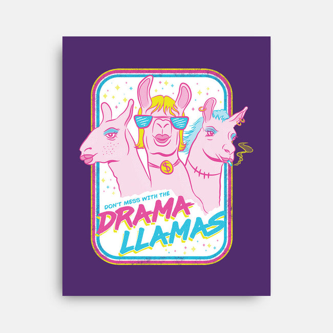 Drama Llamas-None-Stretched-Canvas-hbdesign