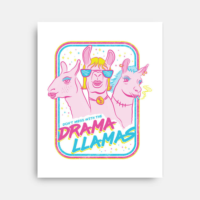 Drama Llamas-None-Stretched-Canvas-hbdesign