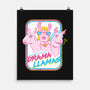 Drama Llamas-None-Matte-Poster-hbdesign
