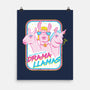 Drama Llamas-None-Matte-Poster-hbdesign