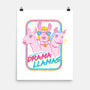 Drama Llamas-None-Matte-Poster-hbdesign